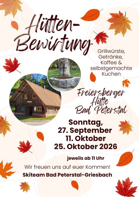 Bewirtung auf der Freiersberger Hütte